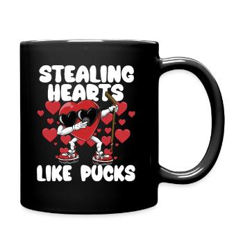 Herzen Stehlen Wie Pucks Lustige Kinder Jungs - Tasse einfarbig - Schwarz - Rechts