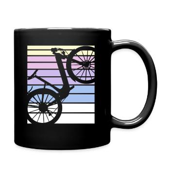 E-Bike Cyclist Cadeau Vélo Cycliste - Mug uni - noir - Droite