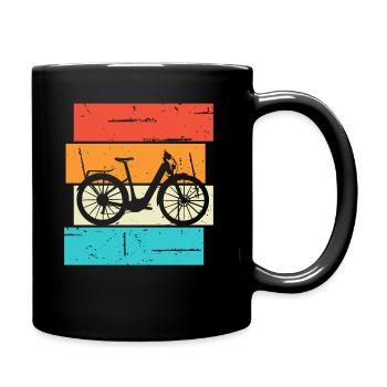 E-Bike Bike Cyclist Gift Bike Cyclist - Full Colour Mug - black - Right