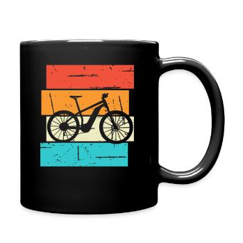 E-Bike Bike Cyclist Gift Bike Cyclist - Full Colour Mug - black - Right