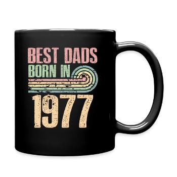 Les meilleurs pères sont nés en 1977, à l’âge de 46 ans, - Mug uni - noir - Droite