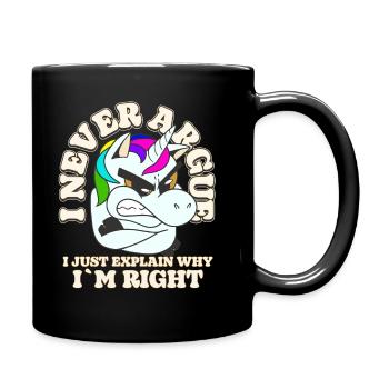 I'm not arguing, I'm just explaining why - Full Colour Mug - black - Right