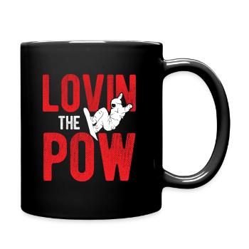 Snowboard Spruch für Snowboarder - Tasse einfarbig - Schwarz - Rechts