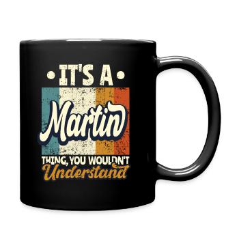 Nom Martin Cadeau Citation d’anniversaire - Mug uni - noir - Droite