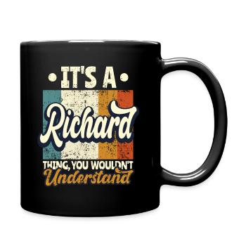 Nom Richard Cadeau Citation d’anniversaire - Mug uni - noir - Droite