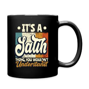 Name Salih Gift Birthday Saying - Full Colour Mug - black - Right
