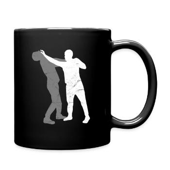 Israelischer Kampfsport Krav Maga - Tasse einfarbig - Schwarz - Rechts