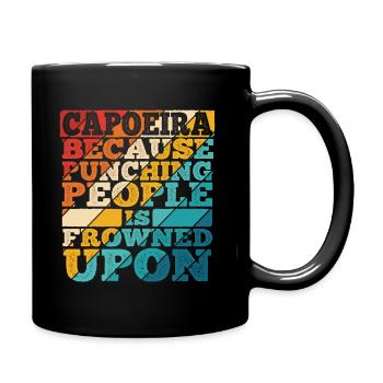 Capoeira - Tasse einfarbig - Schwarz - Rechts