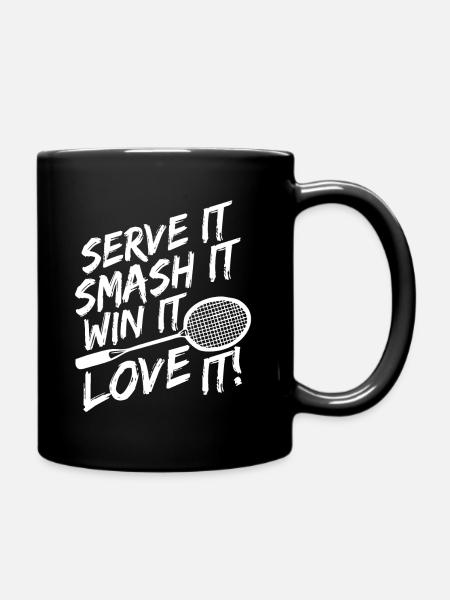 Badminton - Tasse einfarbig - Schwarz