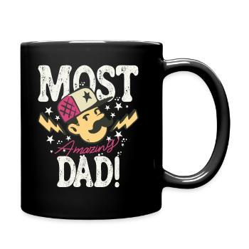 Meilleur papa futur père bébé naissance 2023 - Mug uni - noir - Droite