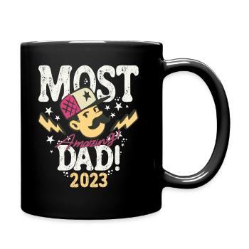 Meilleur papa futur père bébé naissance 2023 - Mug uni - noir - Droite