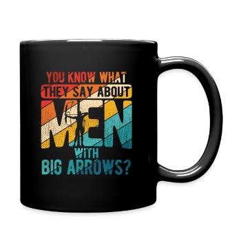 Bogenschießen Archery - Tasse einfarbig - Schwarz - Rechts