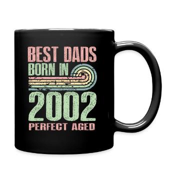 Les meilleurs pères sont nés en 2002, 21 ans, - Mug uni - noir - Droite