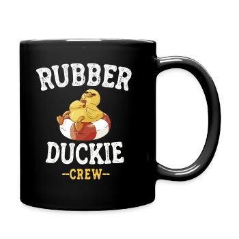 Canard en caoutchouc Canard jaune Équipage Baignade Canards Canards Canards - Mug uni - noir - Droite