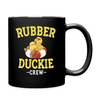 Canard en caoutchouc Canard jaune Équipage Baignade Canards Canards Canards - Mug uni - noir - Droite