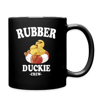 Canard en caoutchouc Canard jaune Équipage Baignade Canards Canards Canards - Mug uni - noir - Droite
