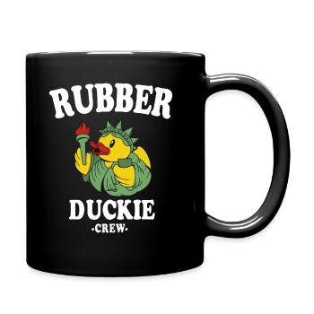 Canard en caoutchouc Canard jaune Équipage Baignade Canards Canards Canards - Mug uni - noir - Droite