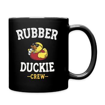 Canard en caoutchouc Canard jaune Équipage Baignade Canards Canards Canards - Mug uni - noir - Droite