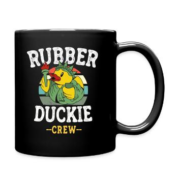 Canard en caoutchouc Canard jaune Équipage Baignade Canards Canards Canards - Mug uni - noir - Droite
