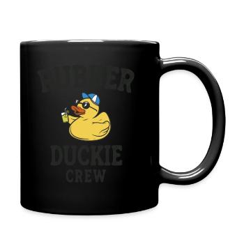 Gummiente Yellow Duckie Crew Bath Ducks Duckling - Tasse einfarbig - Schwarz - Rechts