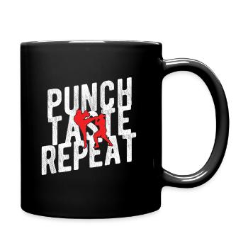 Kickboxing - Tasse einfarbig - Schwarz - Rechts