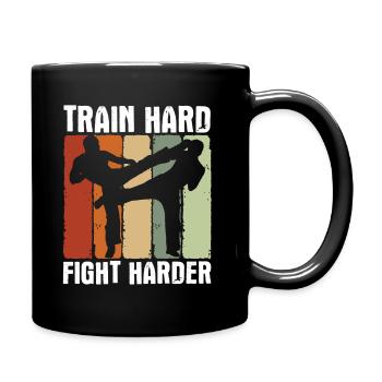 Kickboxing - Tasse einfarbig - Schwarz - Rechts