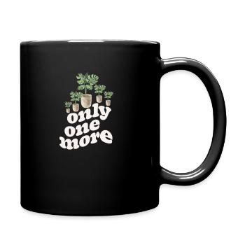 Only one plant left, horticulture flower garden - Full Colour Mug - black - Right