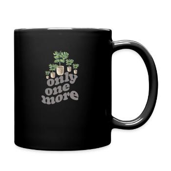 Only one plant left, horticulture flower garden - Full Colour Mug - black - Right