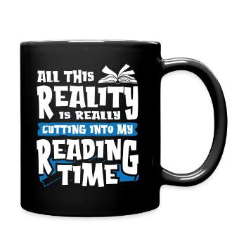 Perfect Reading - Tasse einfarbig - Schwarz - Rechts