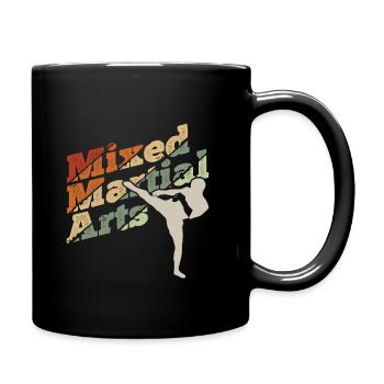 Mixed Martial Arts MMA - Tasse einfarbig - Schwarz - Rechts