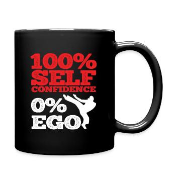 Japanischer Kampfsport Karate - Tasse einfarbig - Schwarz - Rechts