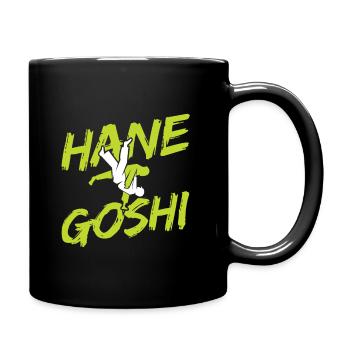 Japanischer Kampfsport Judo - Tasse einfarbig - Schwarz - Rechts
