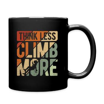 Klettern Bouldern - Tasse einfarbig - Schwarz - Rechts