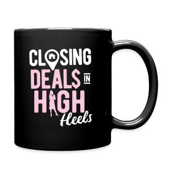 Immobilien-Händler Für Immobilien-Makler - Tasse einfarbig - Schwarz - Rechts