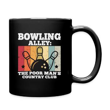 Bowling - Tasse einfarbig - Schwarz - Rechts