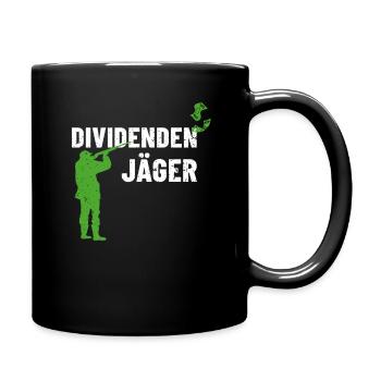 Dividenden Jäger - Tasse einfarbig - Schwarz - Rechts