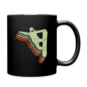 Snowboard Spruch für Snowboarder - Tasse einfarbig - Schwarz - Rechts