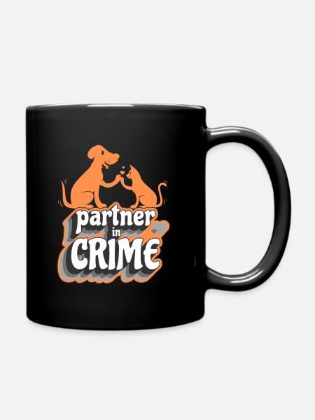 Partner in Crime - Full Colour Mug - black