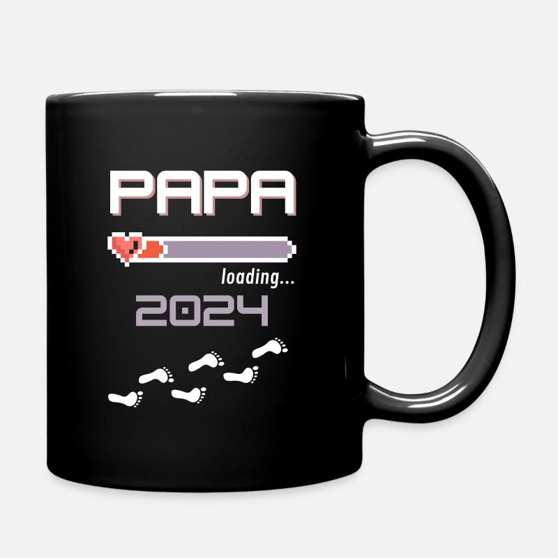 Papa 2024 chargement... - Mug uni - noir