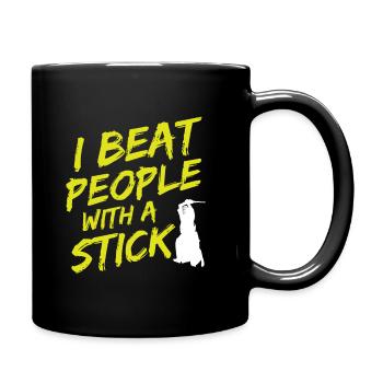 Japanischer Schwertkampf Kendo - Tasse einfarbig - Schwarz - Rechts
