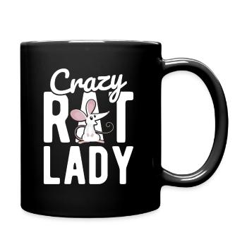 Nagetier Maus Ratte - Tasse einfarbig - Schwarz - Rechts