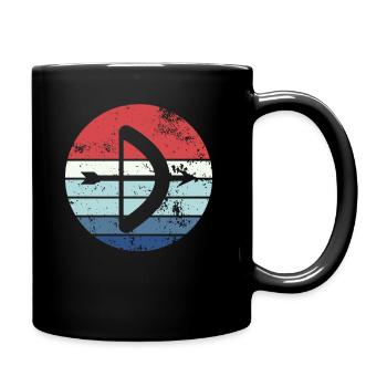 Archery Gift Saying Archery - Full Colour Mug - black - Right