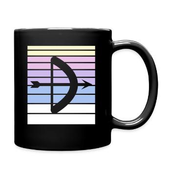 Archery Gift Saying Archery - Full Colour Mug - black - Right