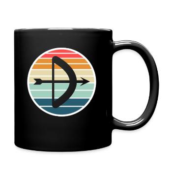 Archery Gift Saying Archery - Full Colour Mug - black - Right