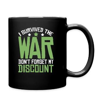Rentner Rente Lustig Dont Forget My Discount - Tasse einfarbig - Schwarz - Rechts
