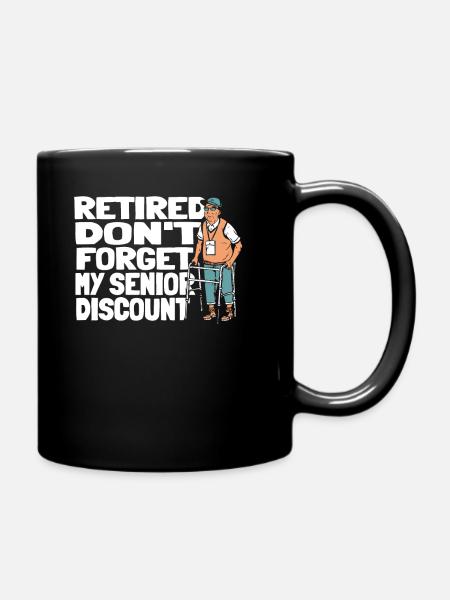 Rentner Rente Lustig - Tasse einfarbig - Schwarz