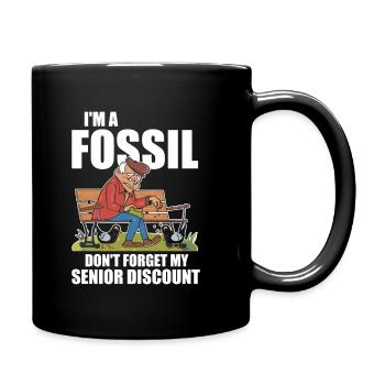 Pensioner Pension Dont Forget My Senior Discount - Full Colour Mug - black - Right