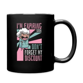 Rentner Rente Dont Forget My Discount - Tasse einfarbig - Schwarz - Rechts