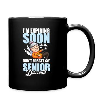 Rentner Rente Humor - Tasse einfarbig - Schwarz - Rechts