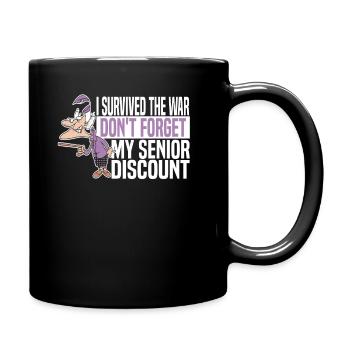 Rentner Rente Humor - Tasse einfarbig - Schwarz - Rechts
